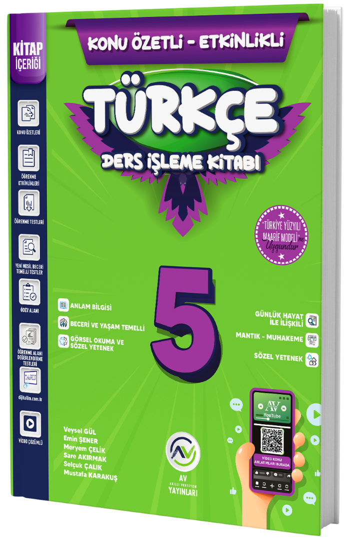 5.SINIF AV DERS İŞLEME KİTABI TÜRKÇE - 25-26